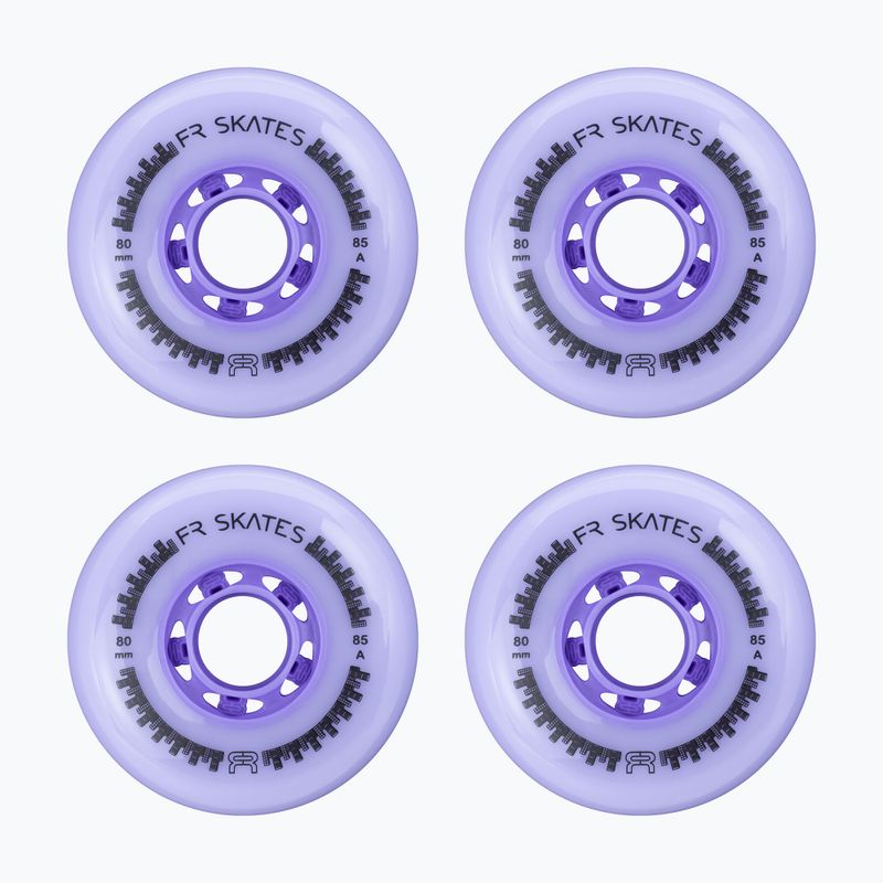 Inlinerrollen FR Skates Downtown Wheel 80mm/85A X4 light purple/purple 2