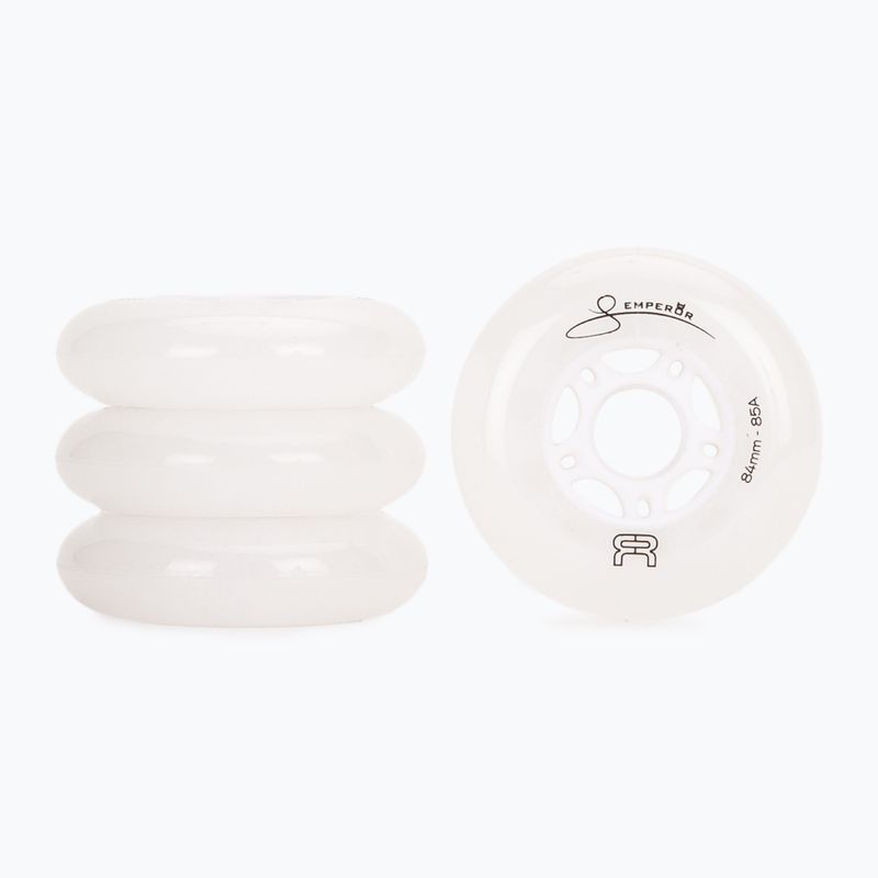 Inlinerrollen FR Skates Downtown Wheel 84mm/85A Emperor X4 natural/white 2
