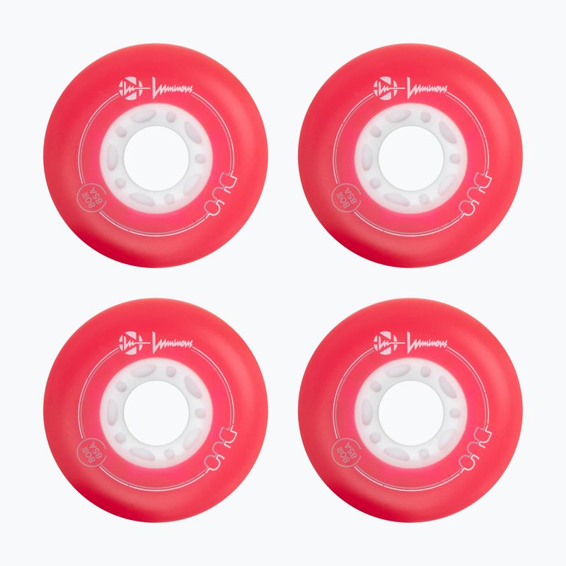 Inlinerrollen Luminous Led Wheels Duo 80mm/85A X4 red/blue 2