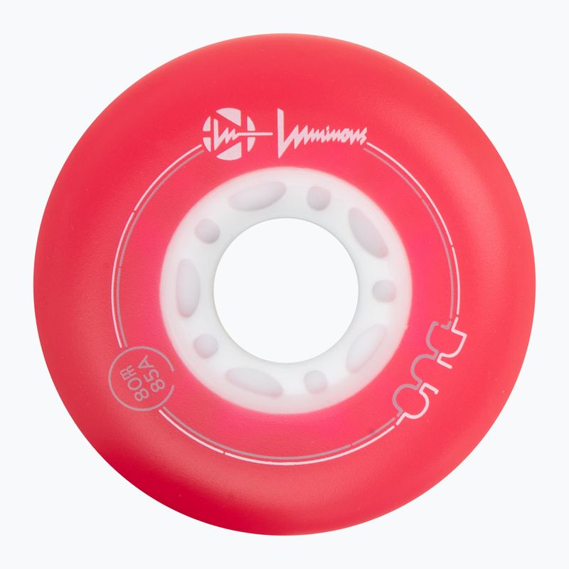Inlinerrollen Luminous Led Wheels Duo 80mm/85A X4 red/blue 3