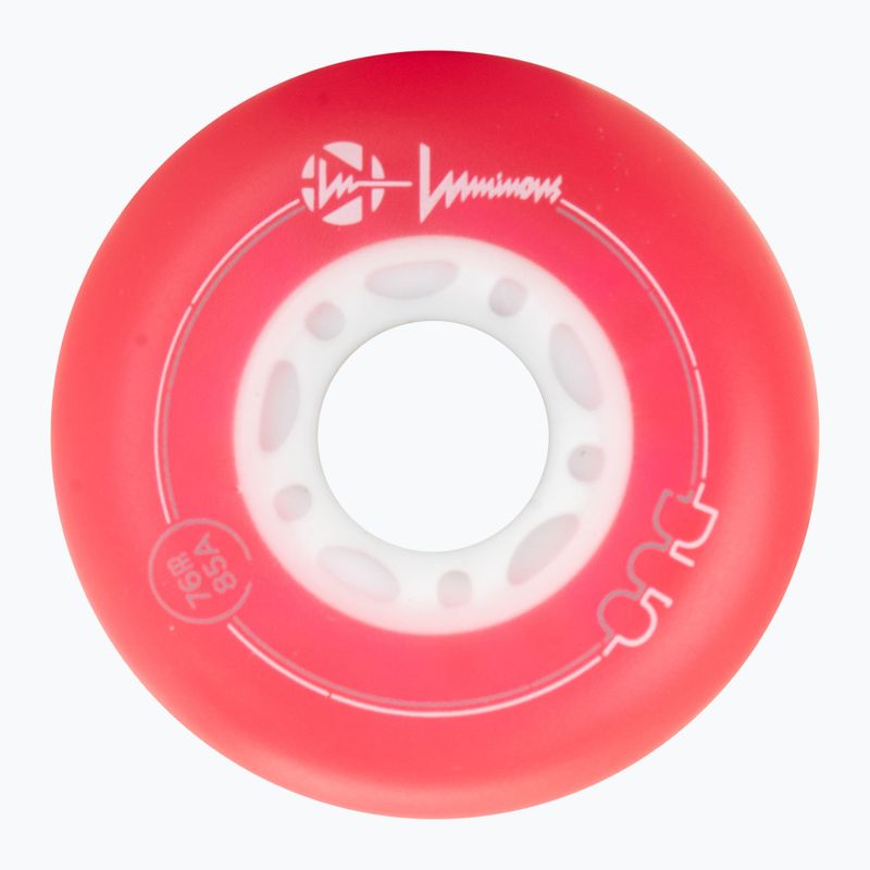Inlinerrollen Luminous Led Wheels Duo 76mm/85A X4 red/blue 3