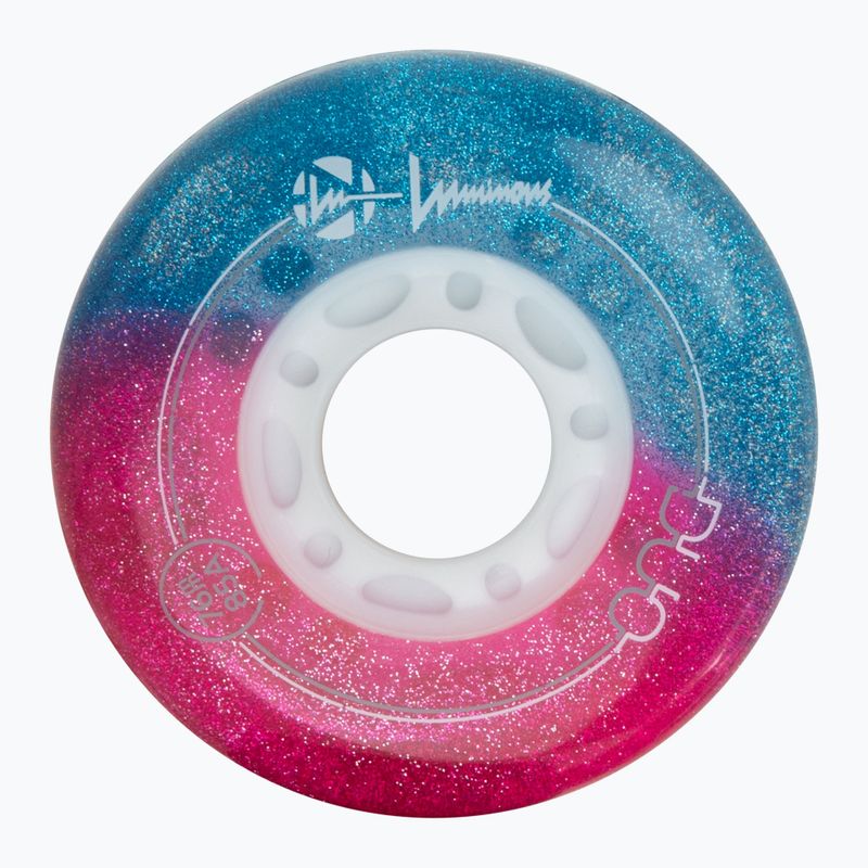 Inlinerrollen Luminous Led Wheels Duo 76mm/85A X4 galaxy/purple 3