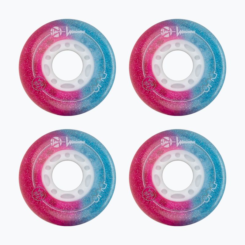 Inlinerrollen Luminous Led Wheels Duo 72mm/85A X4 galaxy/purple 2