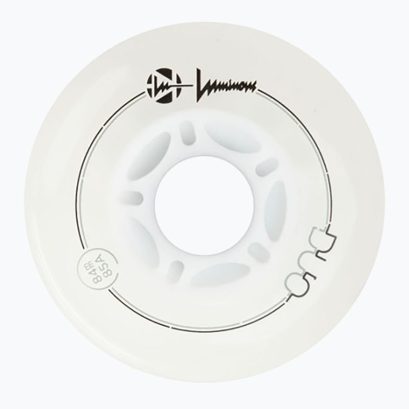 Inlinerrollen Luminous Led Wheels Duo 84mm/85A X4 white/blue 3