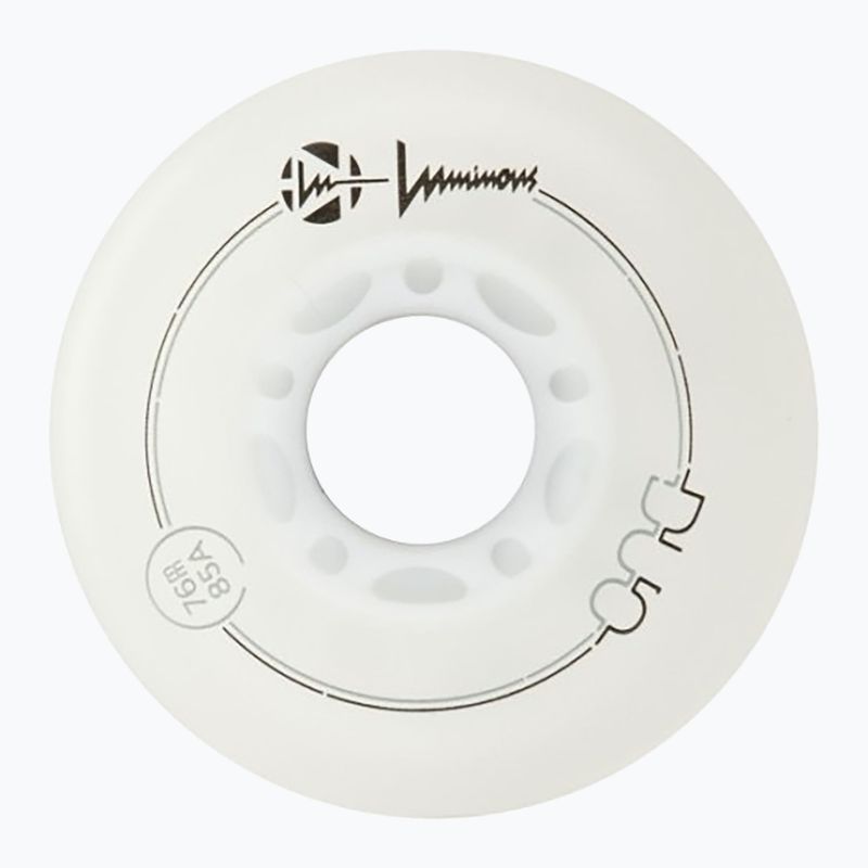 Inlinerrollen Luminous Led Wheels Duo 76mm/85A X4 white/blue 3