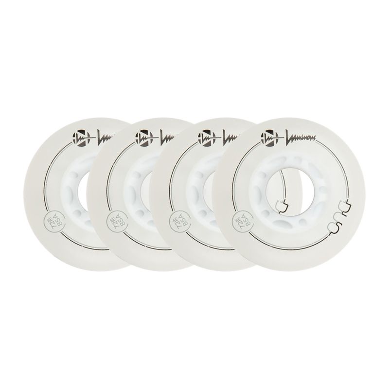 Inlinerrollen Luminous Led Wheels Duo 72mm/85A X4 white/blue 6