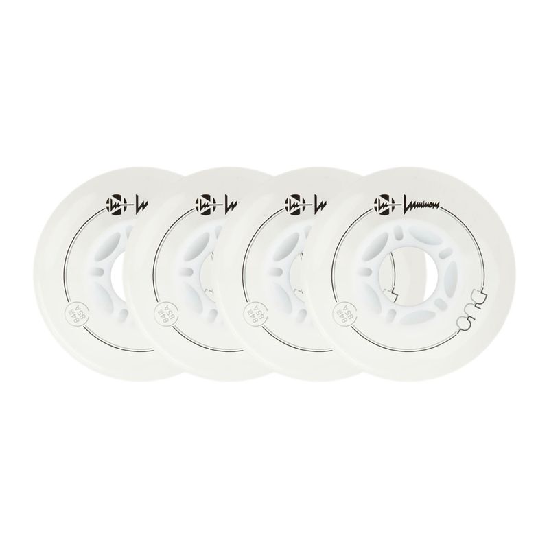 Inlinerrollen Luminous Led Wheels Duo 84mm/85A X4 white/red 6