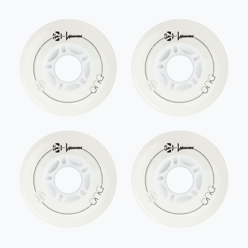 Inlinerrollen Luminous Led Wheels Duo 84mm/85A X4 white/red 2