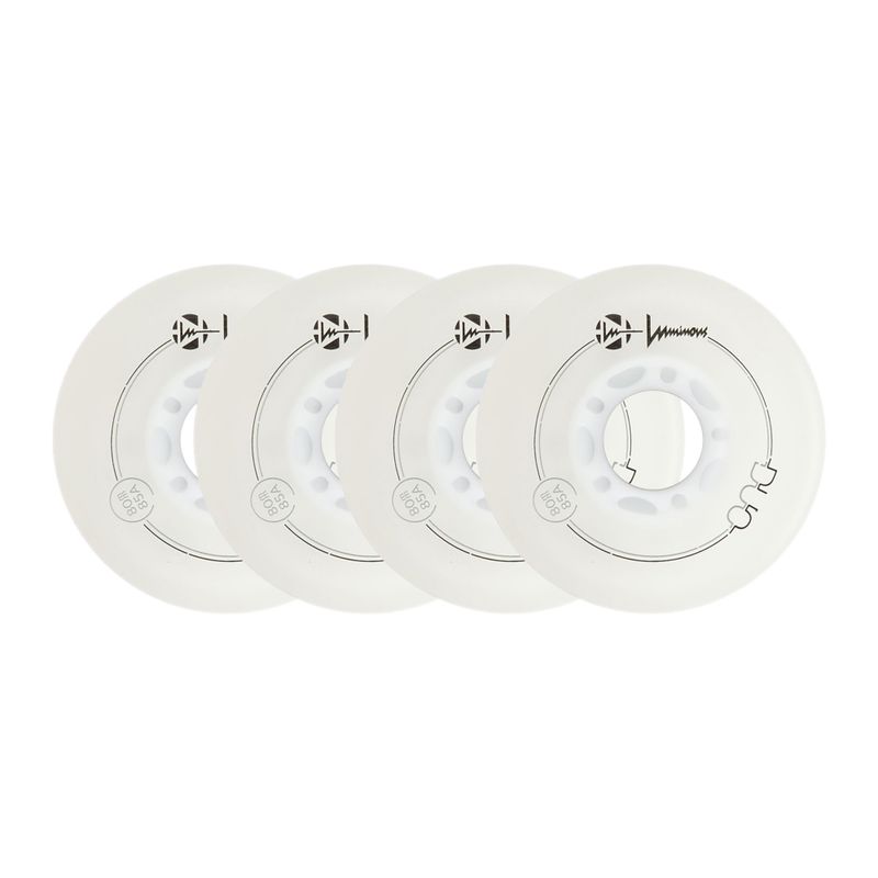 Inlinerrollen Luminous Led Wheels Duo 80mm/85A X4 white/red 6