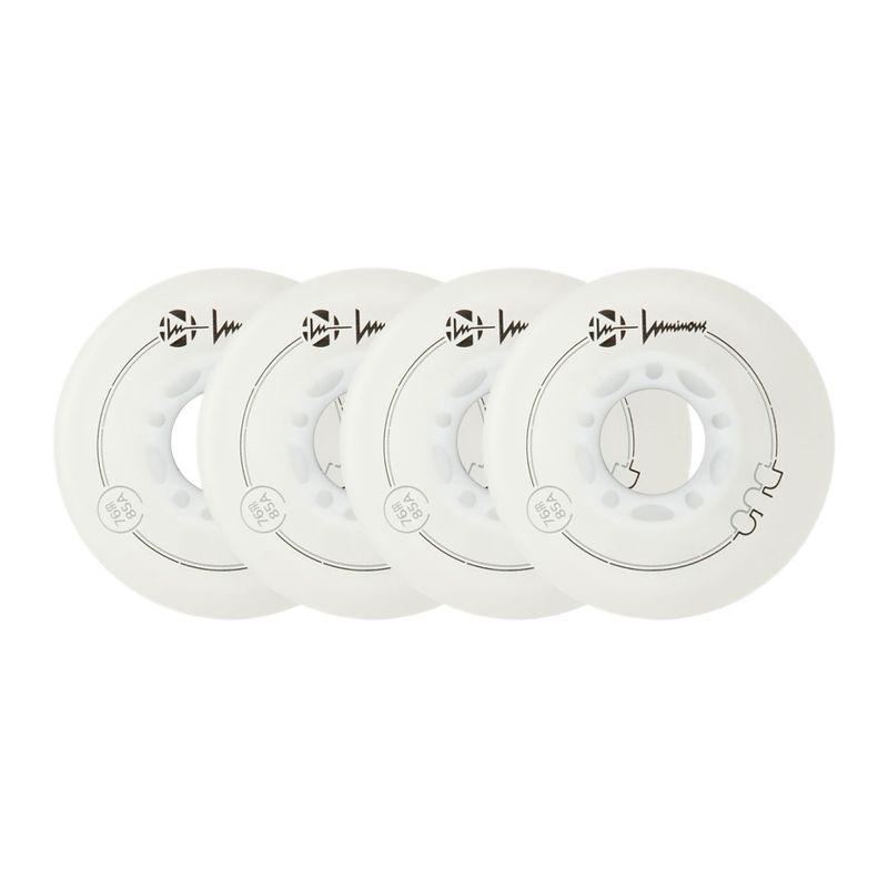 Inlinerrollen Luminous Led Wheels Duo 76mm/85A X4 white/red 6