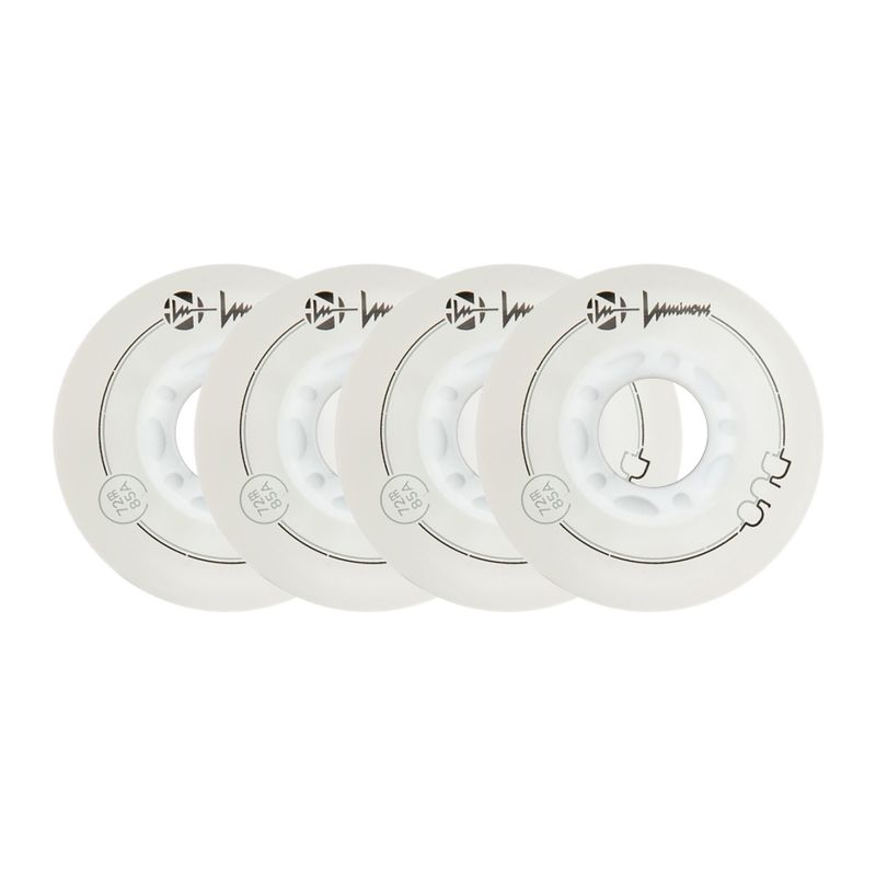 Inlinerrollen Luminous Led Wheels Duo 72mm/85A X4 white/red 6