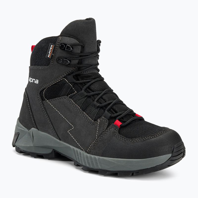 Herren-Trekkingstiefel Alpina Tracker Mid black/grey