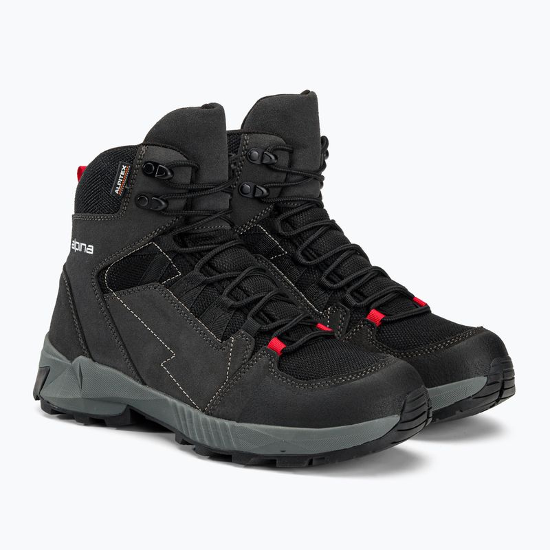 Herren-Trekkingstiefel Alpina Tracker Mid black/grey 4