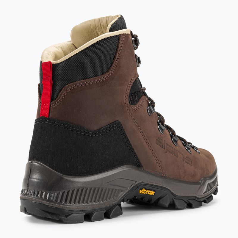 Damen-Trekkingstiefel Alpina Prima Mid dunkelbraun 9