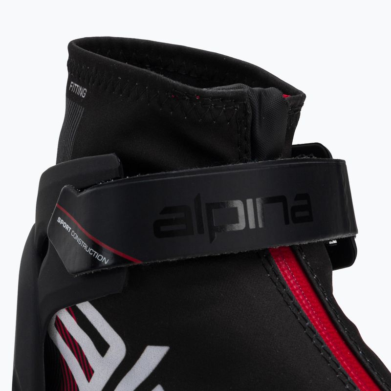 Skilanglaufschuhe für Männer Alpina N Combi black/white/red 10