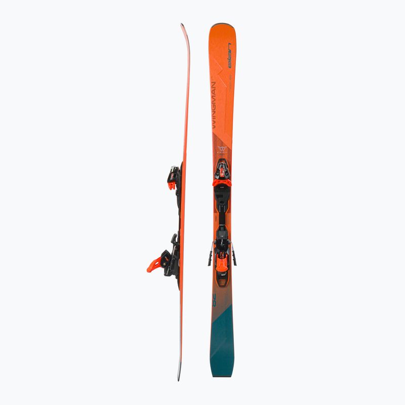 Narty zjazdowe Elan Wingman 82 CTI Fusion + EMX 12 orange-blau ABBHBT21 2