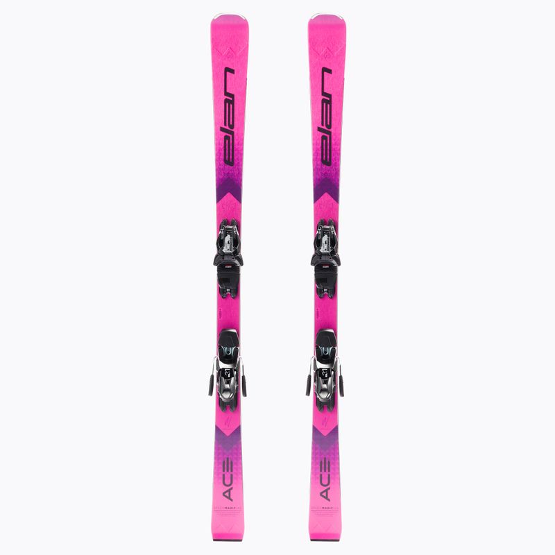 Damen-Abfahrtsski Elan Speed Magic PS rosa + ELX 11 ACAHRJ21