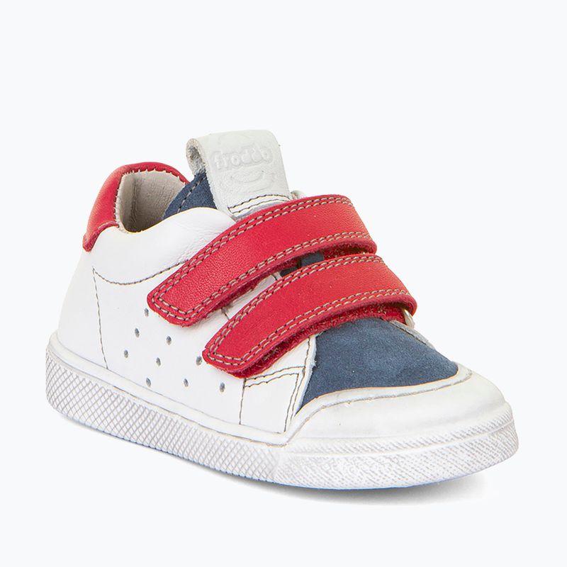 Barfuß-Kinderschuhe Froddo Rosario weiß/rot 8
