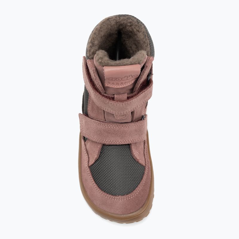 Kinder-Barefoot-Winterstiefel Froddo Tex Winter grau/rosa 5