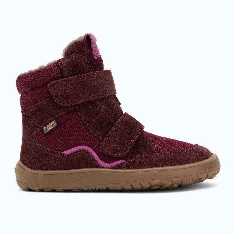 Kinder Barfuß-Winterstiefel Froddo Tex Bordeaux 2