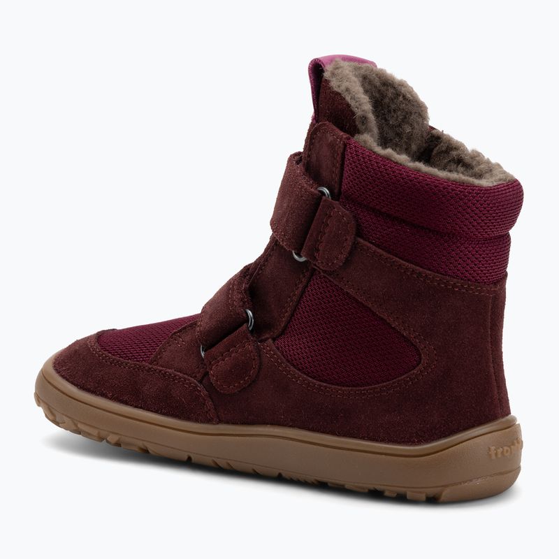 Kinder Barfuß-Winterstiefel Froddo Tex Bordeaux 3