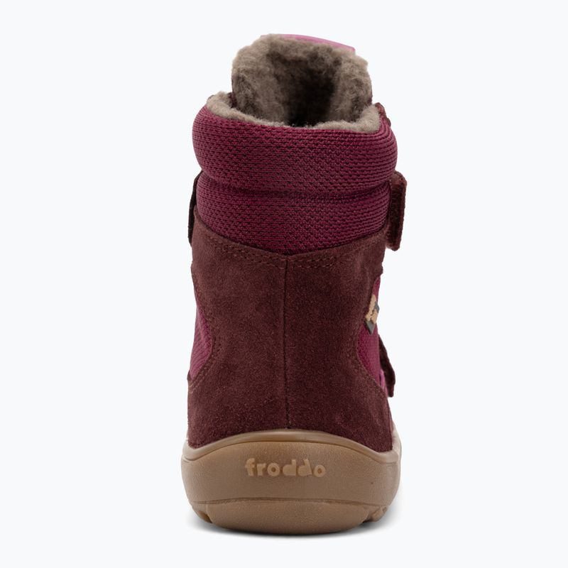 Kinder Barfuß-Winterstiefel Froddo Tex Bordeaux 6