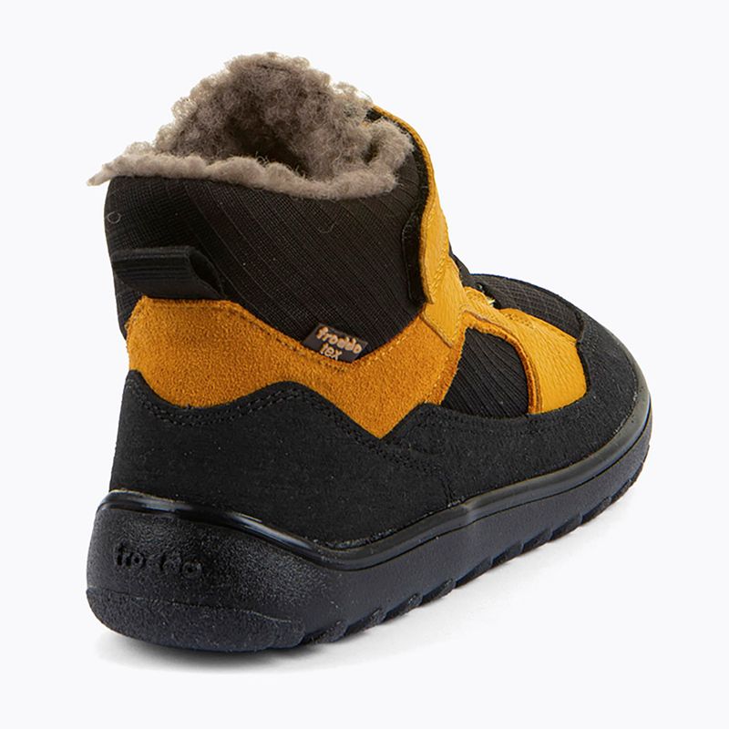 Barfuß-Schneestiefel Kinder Froddo Barefoot Up Path Tex black/yellow 5