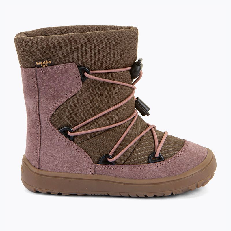 Barfuß-Schneestiefel Kinder Froddo Barefoot Tex Track Wool dark pink