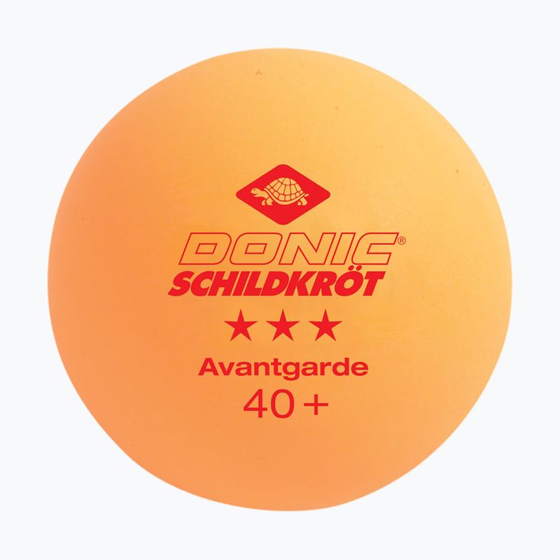 DONIC Schildkröt 3-Star Avantgarde Ball Poly 40+ 6 Stück Tischtennisbälle farbig 608533 3