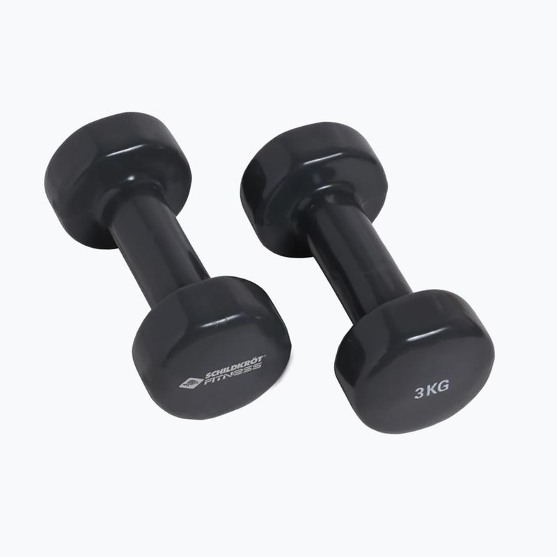 Schildkröt Set Vinyl Kurzhanteln 3kg schwarz 960007