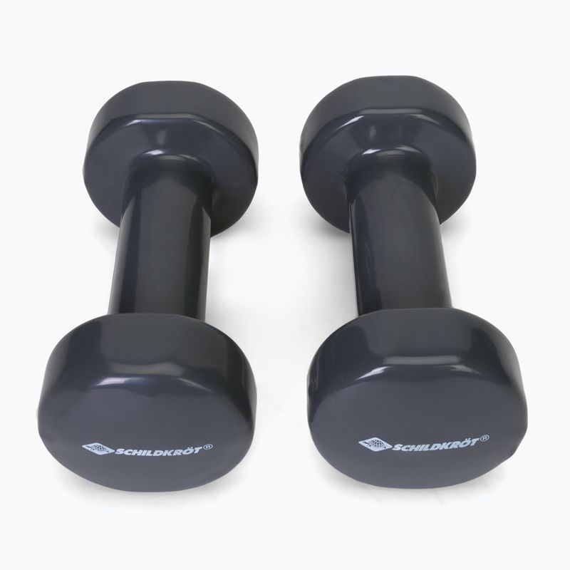 Schildkröt Set Vinyl Kurzhanteln 3kg schwarz 960007 3