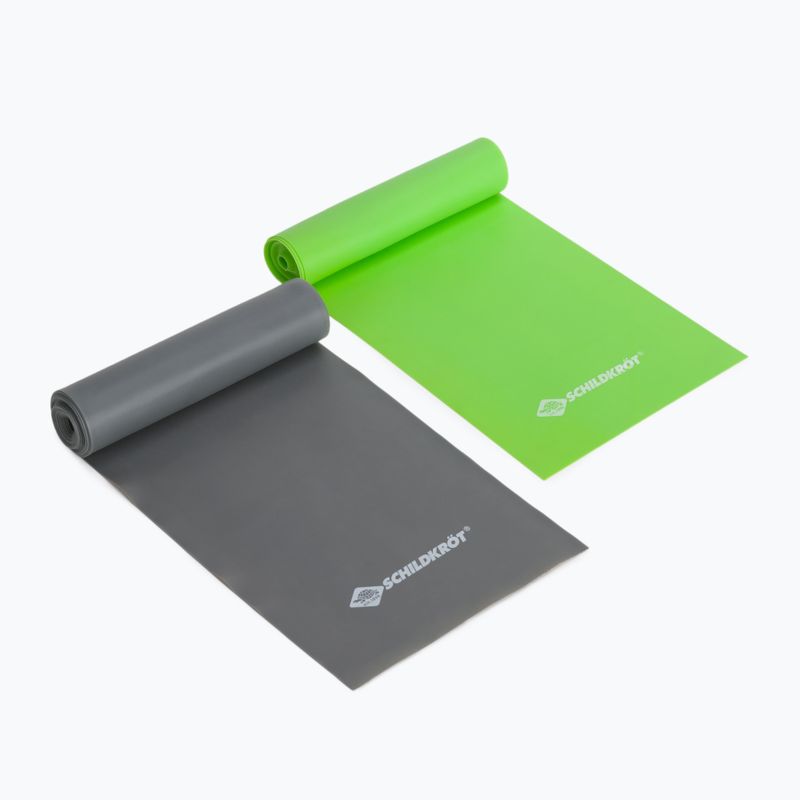 Schildkröt Exercise Rubber 2er Set Resistance Bands schwarz und grün 960120 2