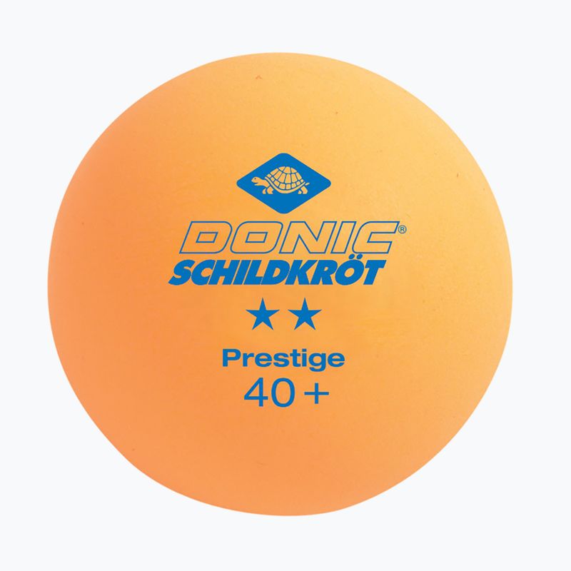 Donic-Schildkröt 2-Stars Prestige Poly 40+ Tischtennisbälle 3St. orange. 2