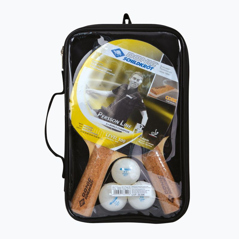Donic-Schildkröt Persson 500 Kork Tischtennis-Set