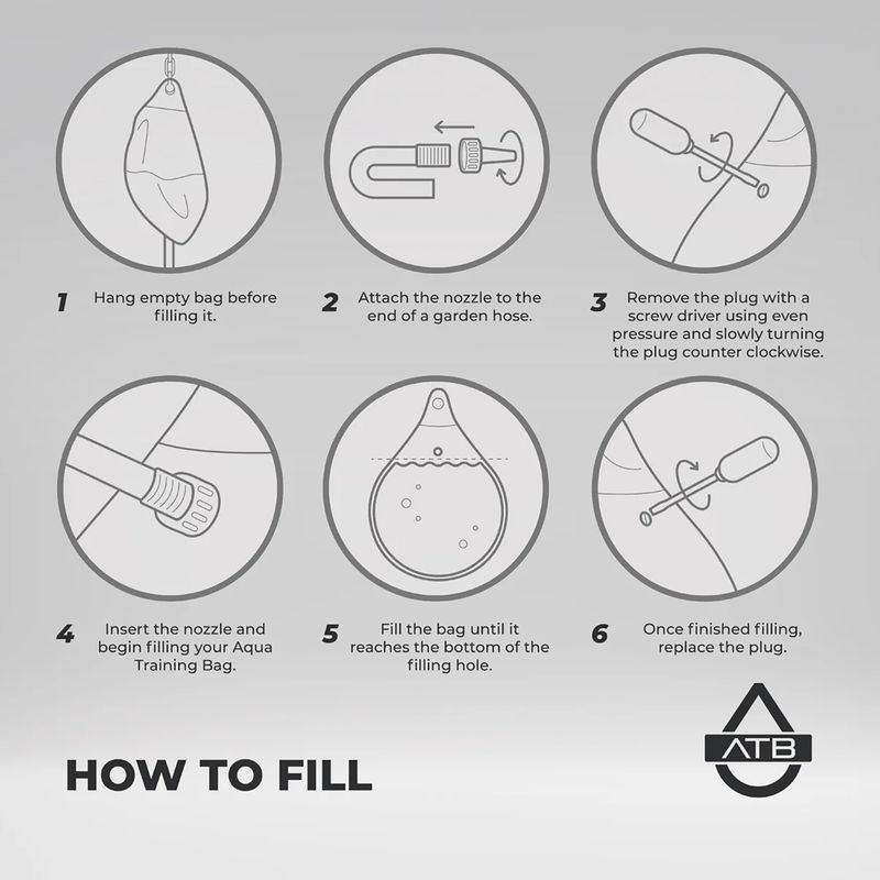 Boxsack Aqua Training Bag Bruiser 18" haymaker black 3