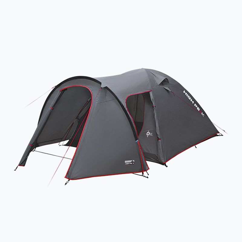 High Peak 4-Personen-Campingzelt Kira grau 10217