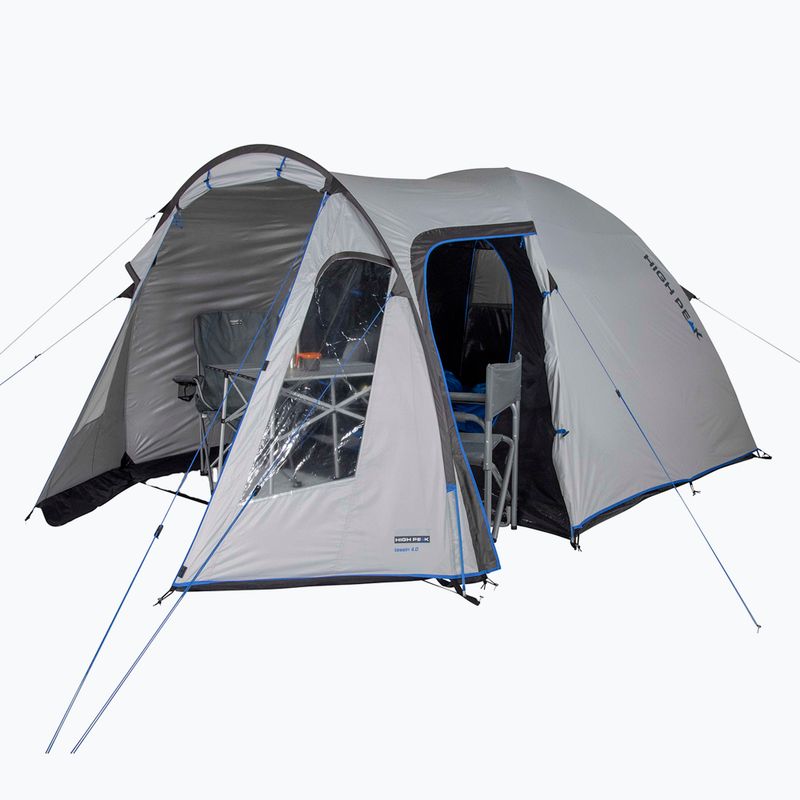 5-Personen-Campingzelt High Peak Tessin grau 10228 5