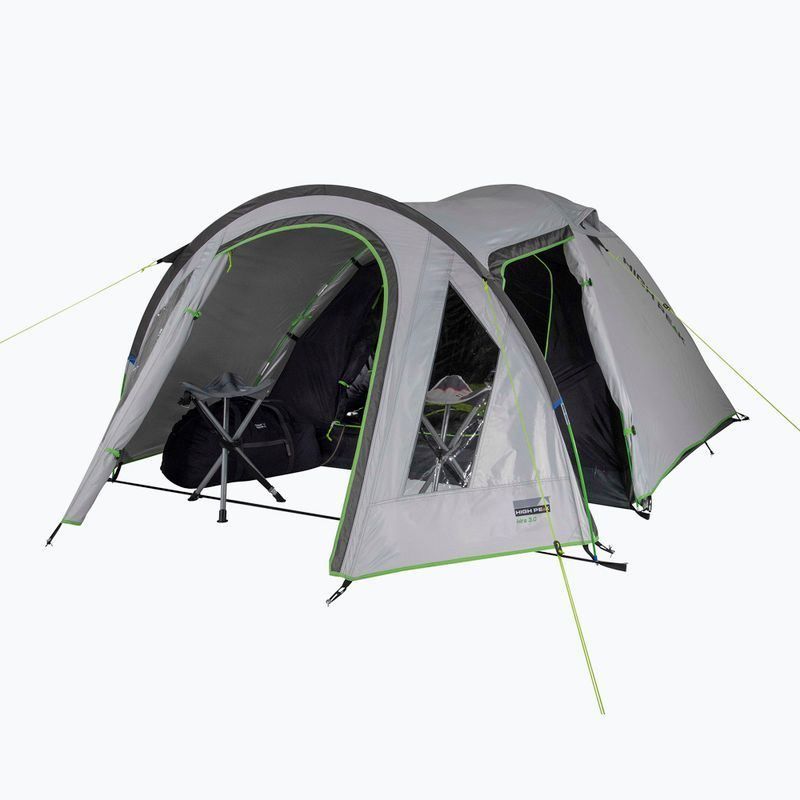 High Peak 5-Personen-Campingzelt Kira grau 10376 6