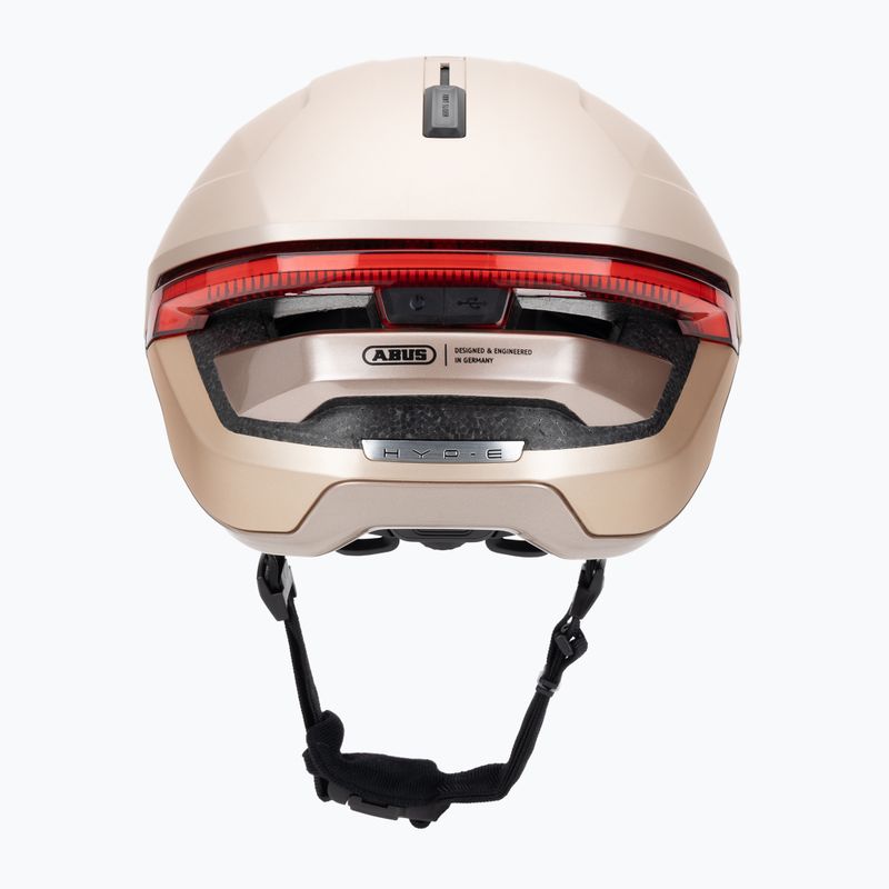 Fahrradhelm mit Blinker ABUS Hyp-E champagne gold 4