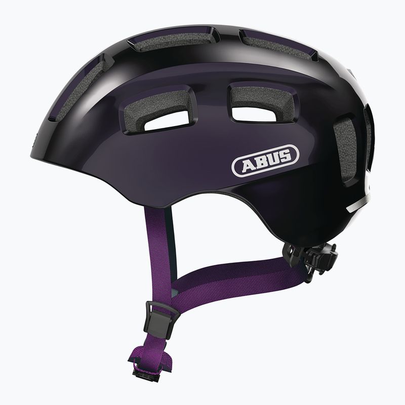 ABUS Kinderfahrradhelm Youn-I 2.0 schwarz violett