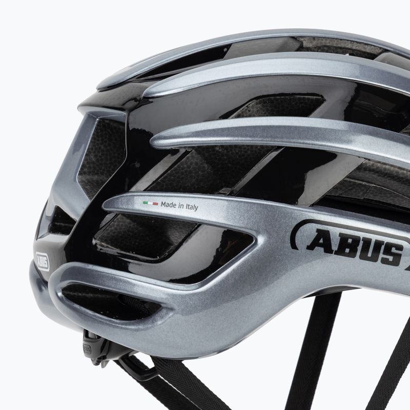 Fahrradhelm ABUS Airbreaker 2.0 graphite silver 7