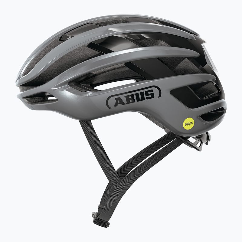 Fahrradhelm ABUS Airbreaker 2.0 Mips graphite silver 2