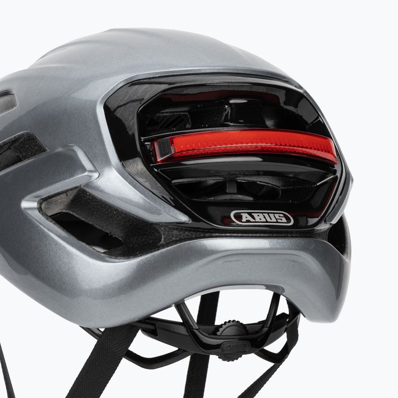 Fahrradhelm ABUS Taipan LED graphite silver 7