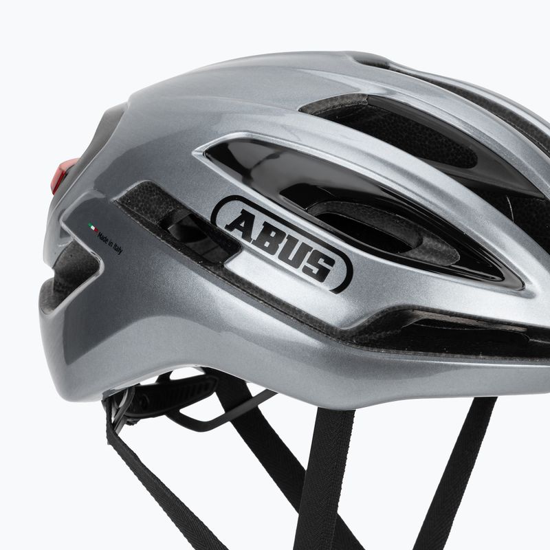 Fahrradhelm ABUS Taipan LED graphite silver 8