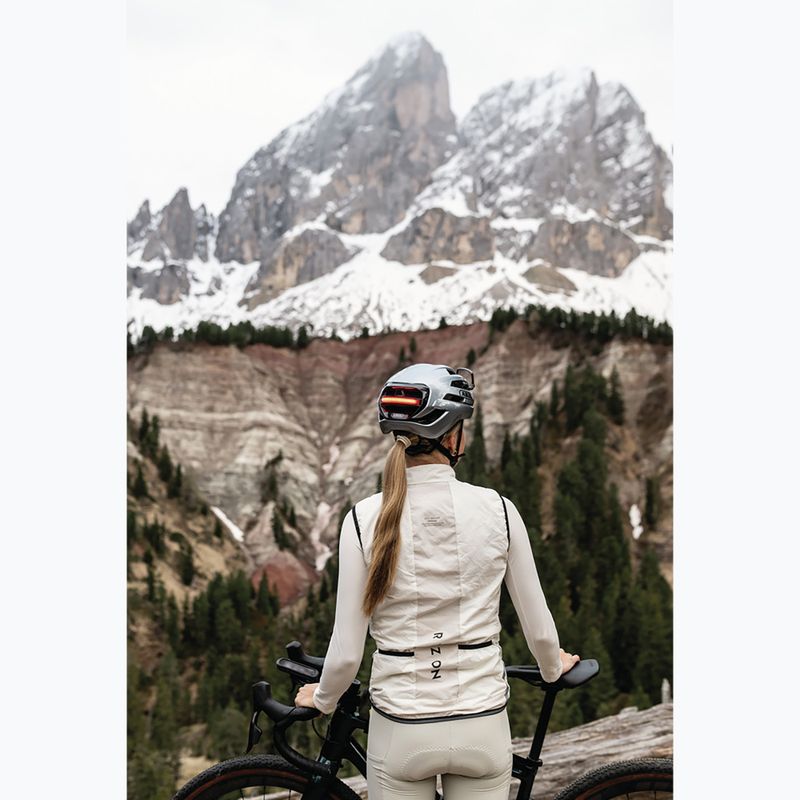 Fahrradhelm ABUS Taipan LED graphite silver 9