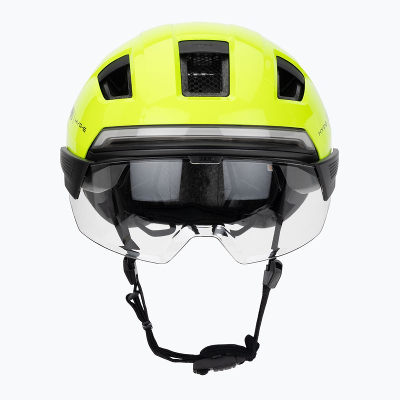 Fahrradhelm mit Blinker ABUS Hyp-e Ace signal yellow 2