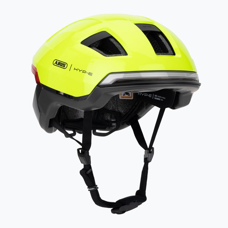 Fahrradhelm mit Blinker ABUS Hyp-e Ace signal yellow 8