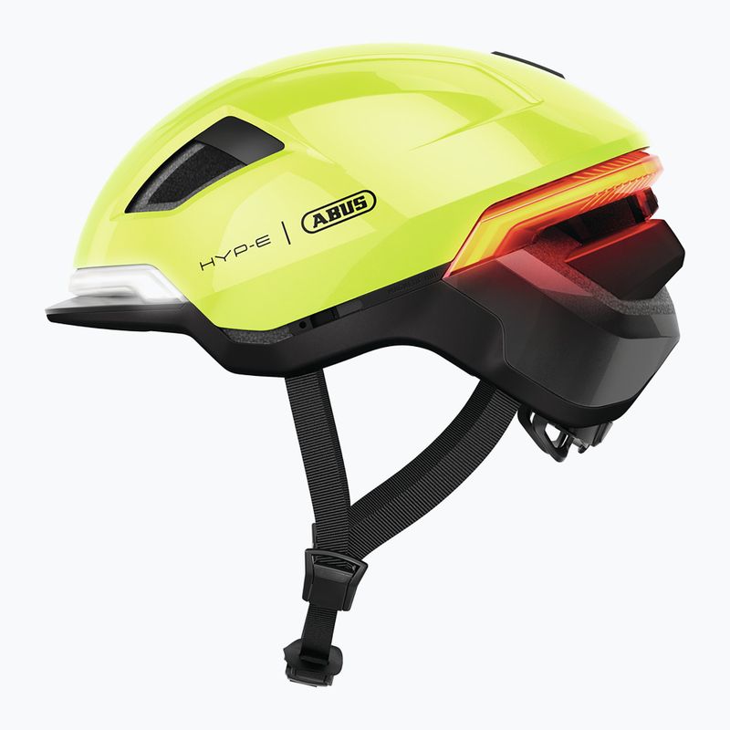 Fahrradhelm mit Blinker ABUS Hyp-E signal yellow 2