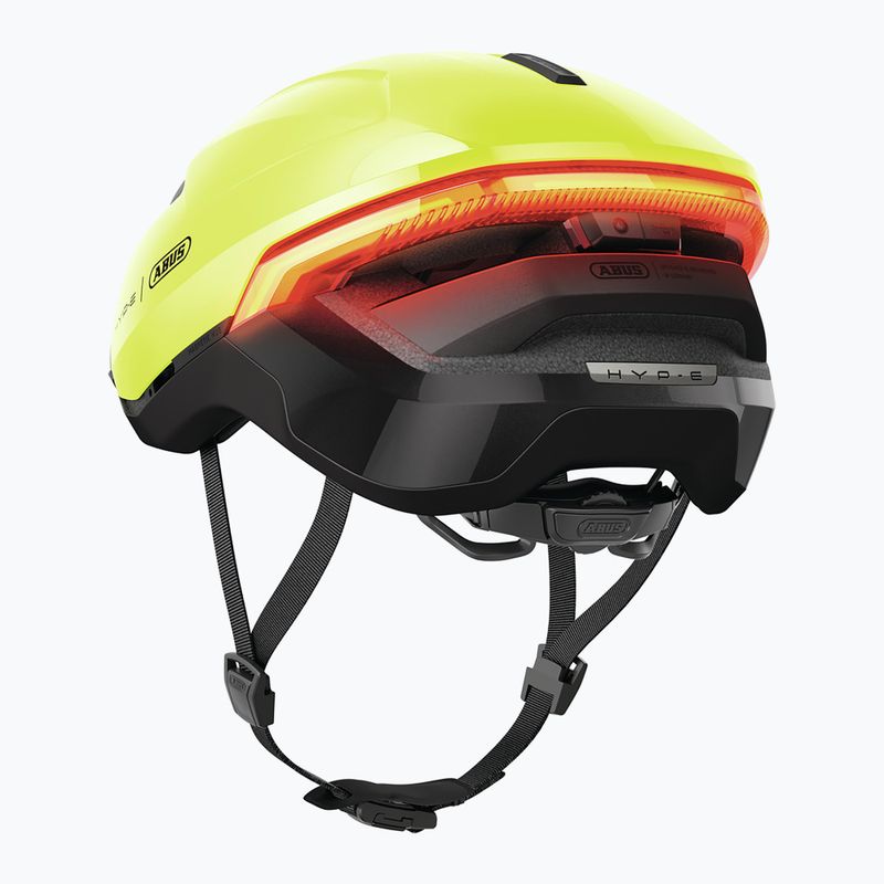 Fahrradhelm mit Blinker ABUS Hyp-E signal yellow 4