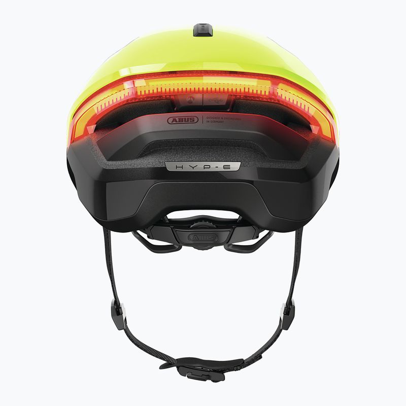 Fahrradhelm mit Blinker ABUS Hyp-E signal yellow 6
